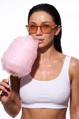 Women's portraits — Sweet carefree mood with a wet look