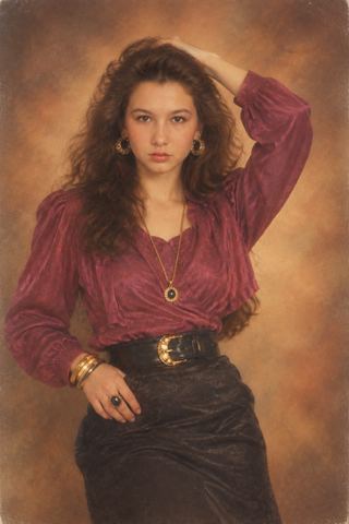 Women's portraits — Vintage 80s portrait