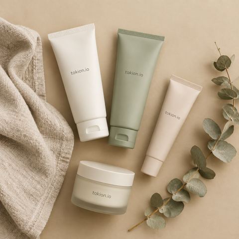 Product & ad photos — Skin care flat lay