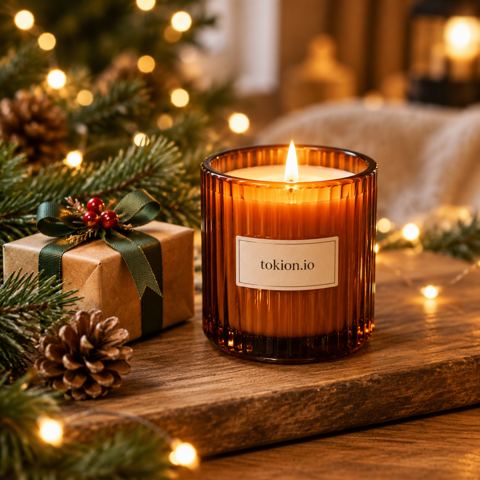 Product & ad photos — Product in a festive gift scene
