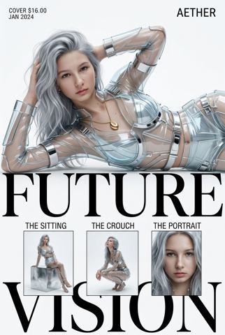 Women's portraits — Futuristic fashion