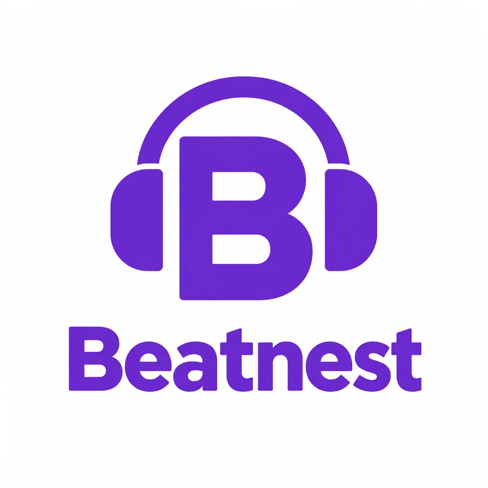Original logo: headphones shaped as 'B' with 'Beatnest'